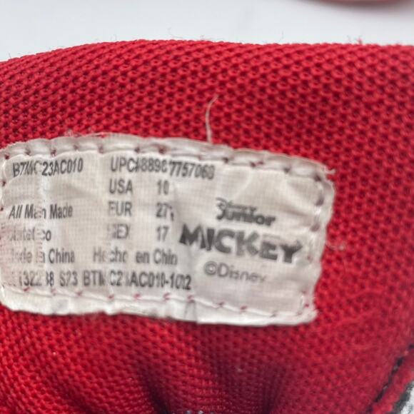 Mickey Mouse Disney Junior Light Up Shoes Hook Loop Toddler Kids 10 - Picture 7 of 8